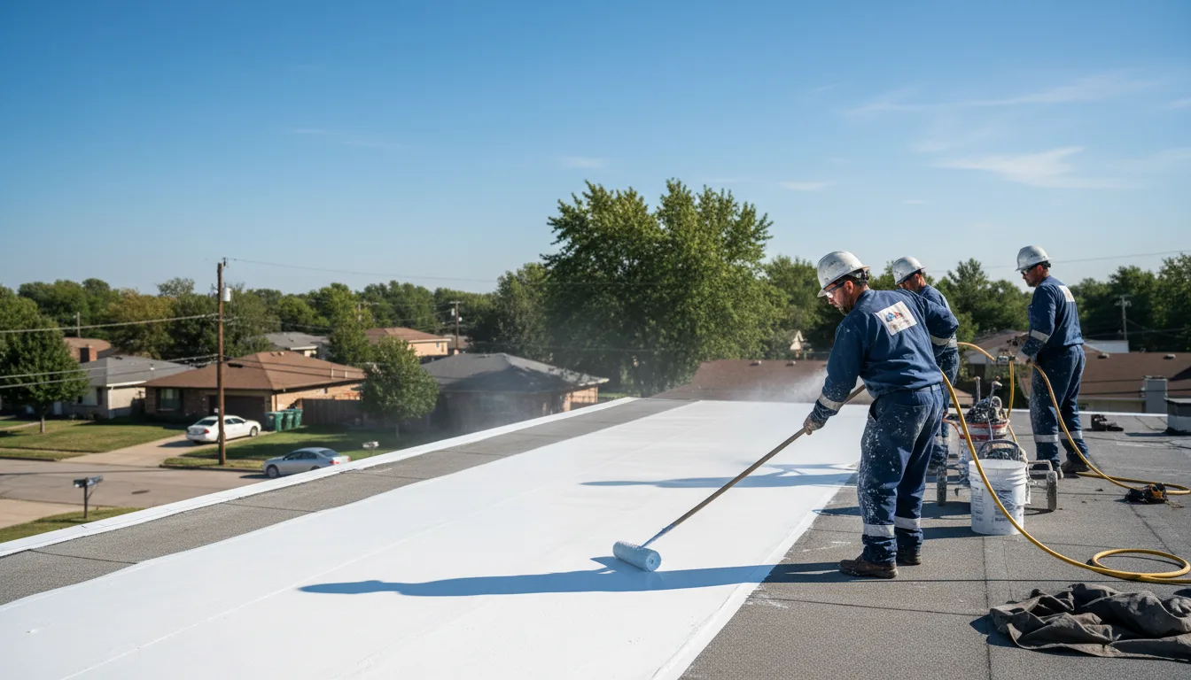 Commercial roof coating in Harris, IA near me